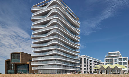 Visualisation of the Bayside Apartments new build on Worthing seafront